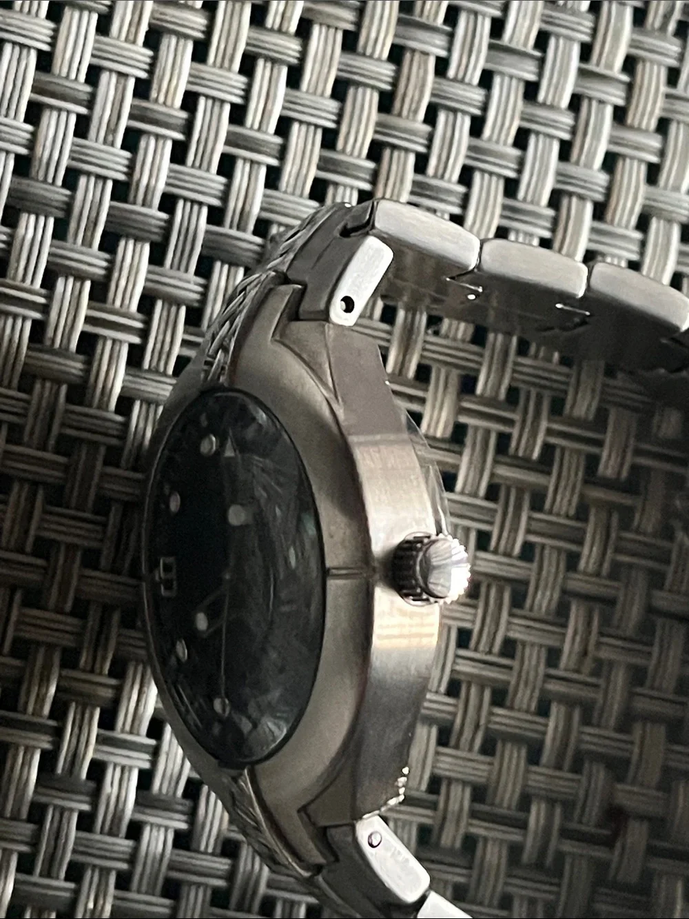 Armitron Silver-Tone Men's Day-Date Watch with Black Dial
